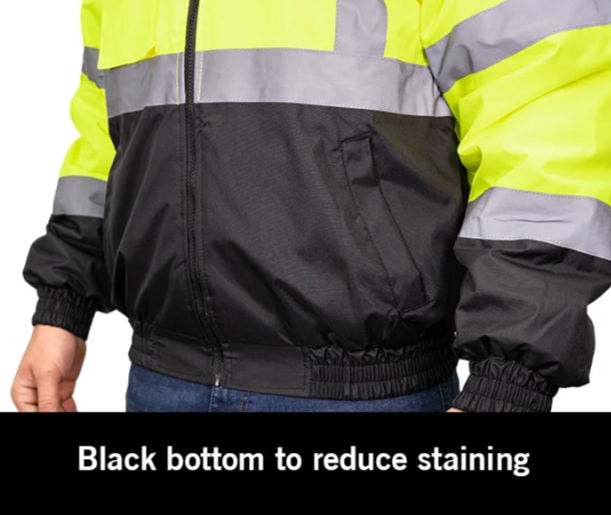 Thumbnail: EMSC Game HI-VIS BLACK BOTTOM BOMBER JACKET (E)