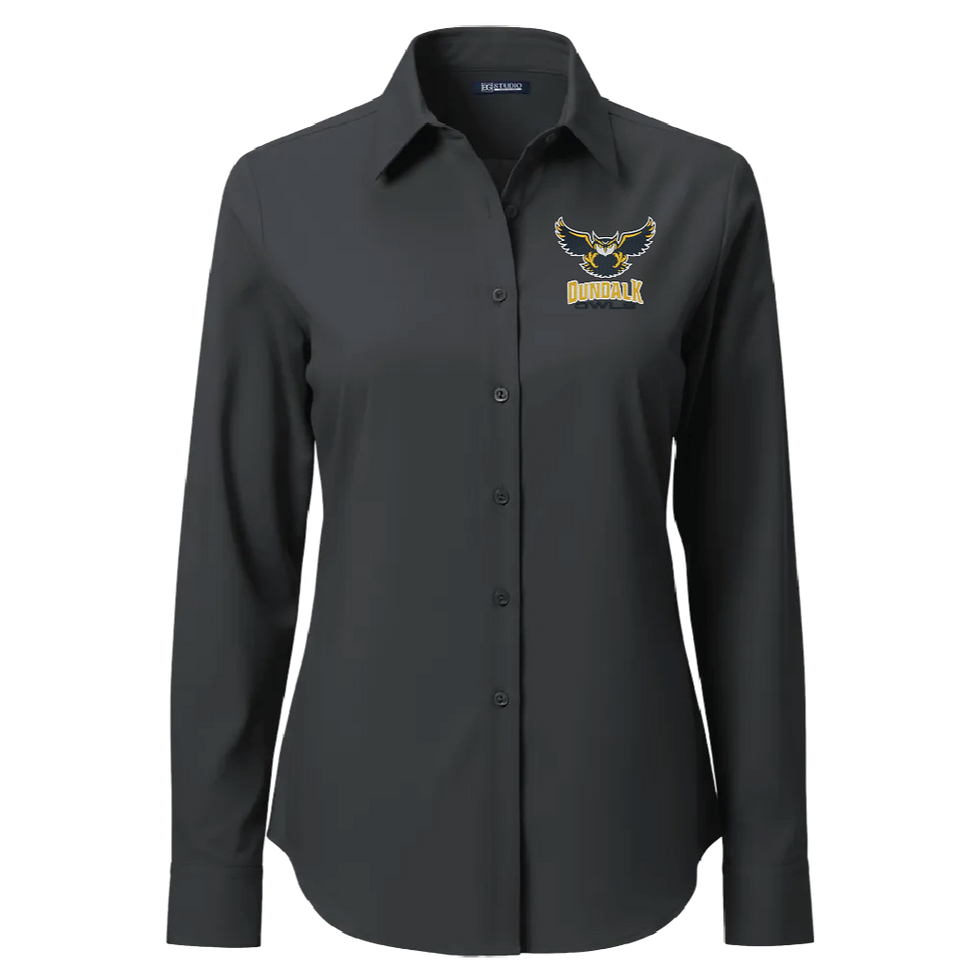 Thumbnail: Dundalk HS Blue Generation Ladies’ 4-Way Stretch Woven Shirt(E)