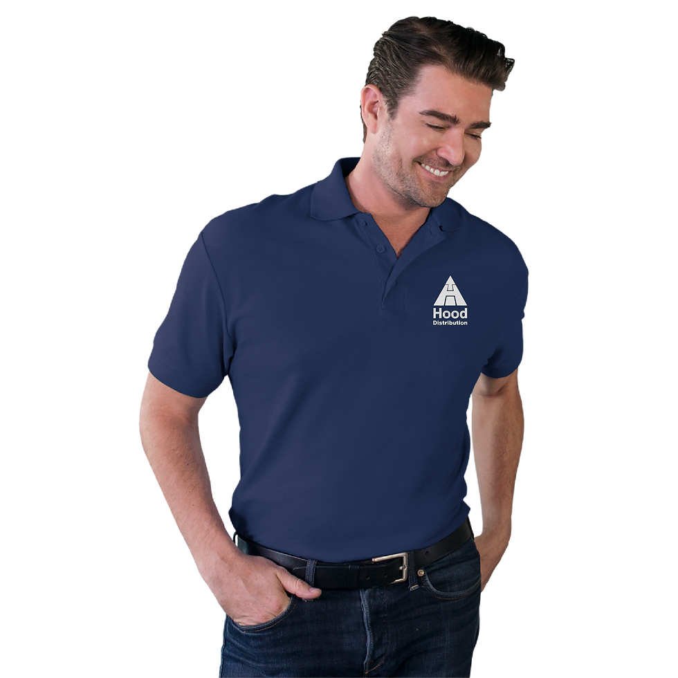 Thumbnail: HOOD Blue Generation Men's Soft Touch Short-Sleeve Pique Polo (E) #1
