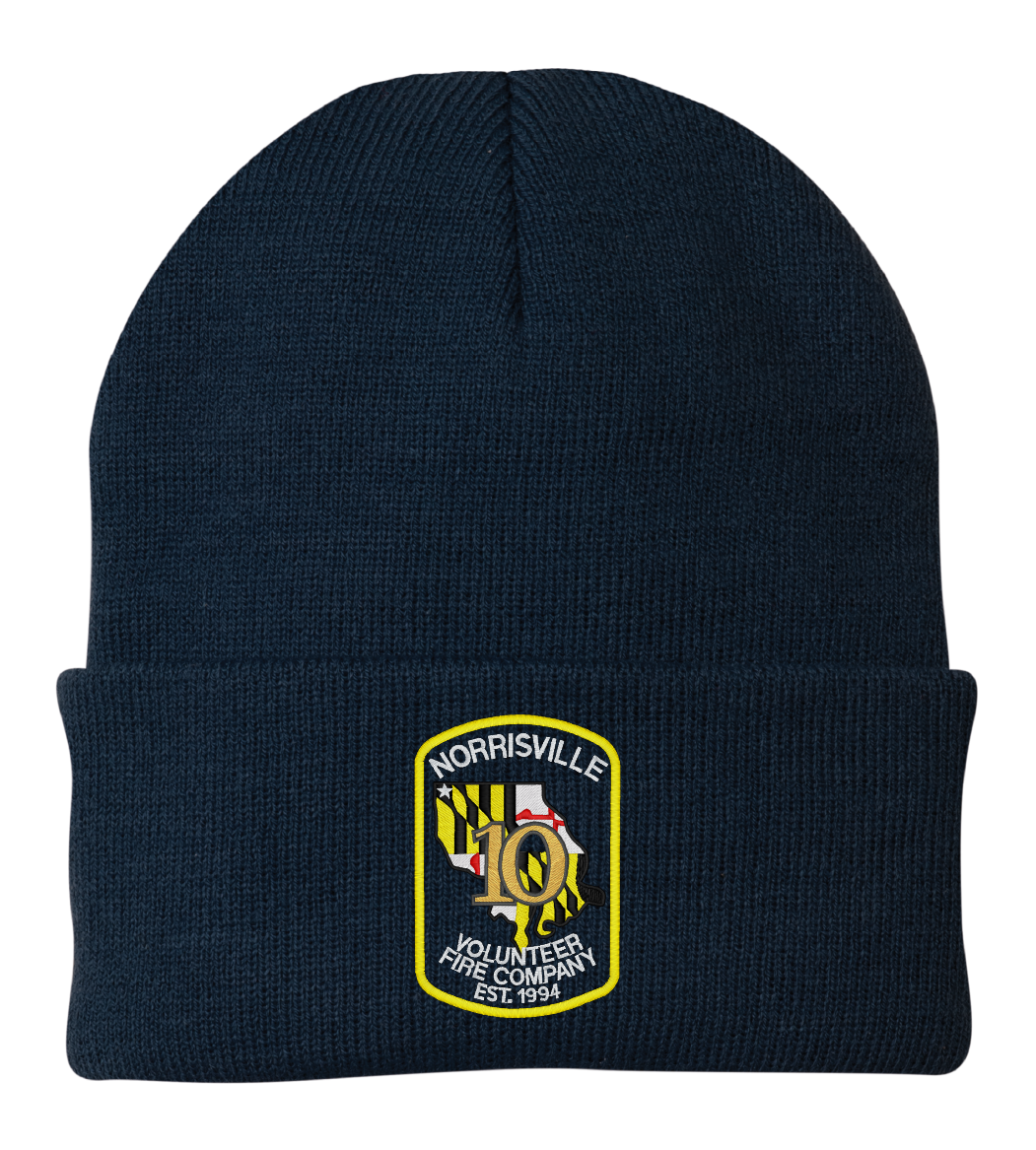 NV10 Flip Beanie with Patch Logo (E)