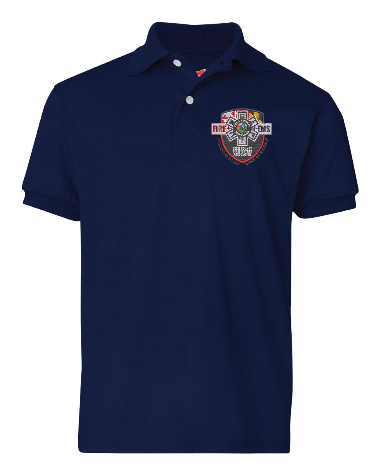 CCFA Hanes Youth Ecosmart® Jersey Polo (E)