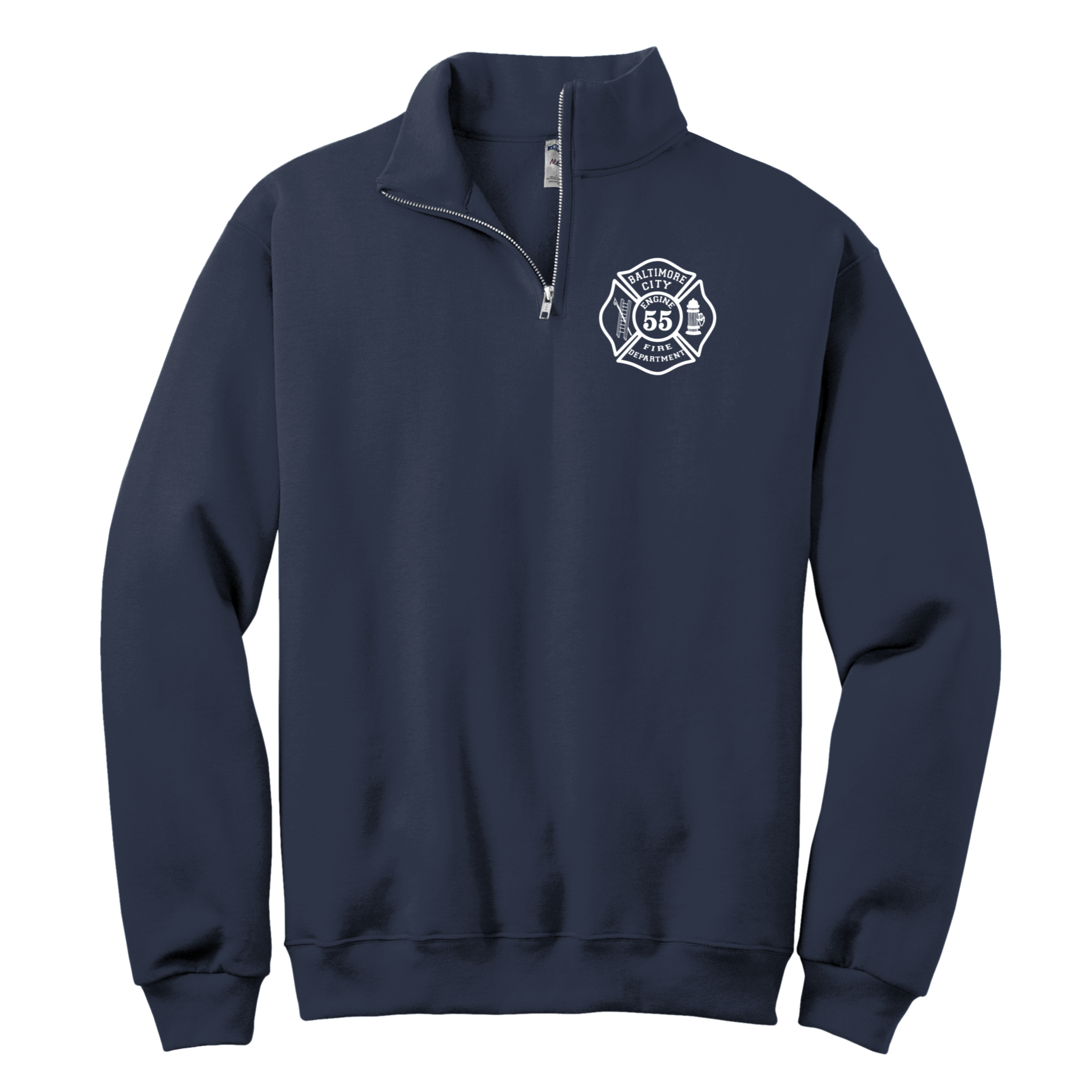 BCFD PT Jerzees® NuBlend® 1/4-Zip Cadet Collar Sweatshirt (SP)