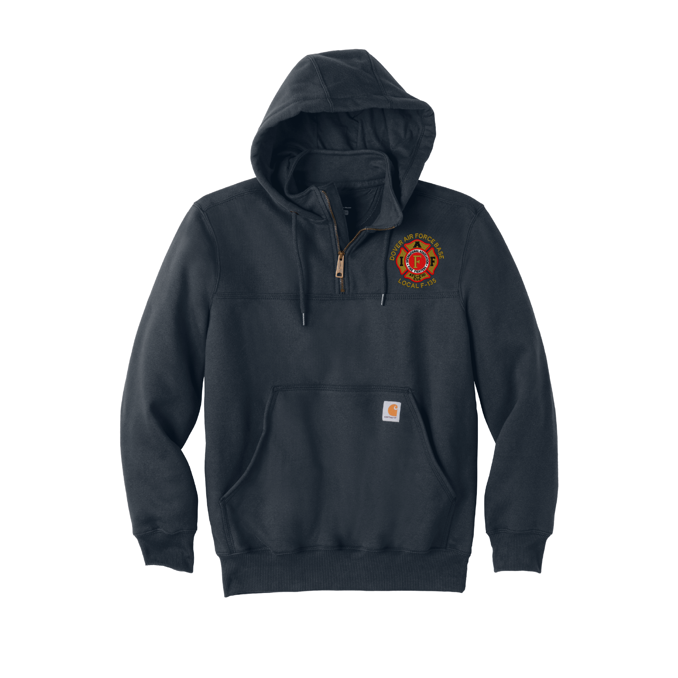 DAFB Carhartt® Rain Defender® Heavyweight Hooded Zip Mock Sweatshirt (E)