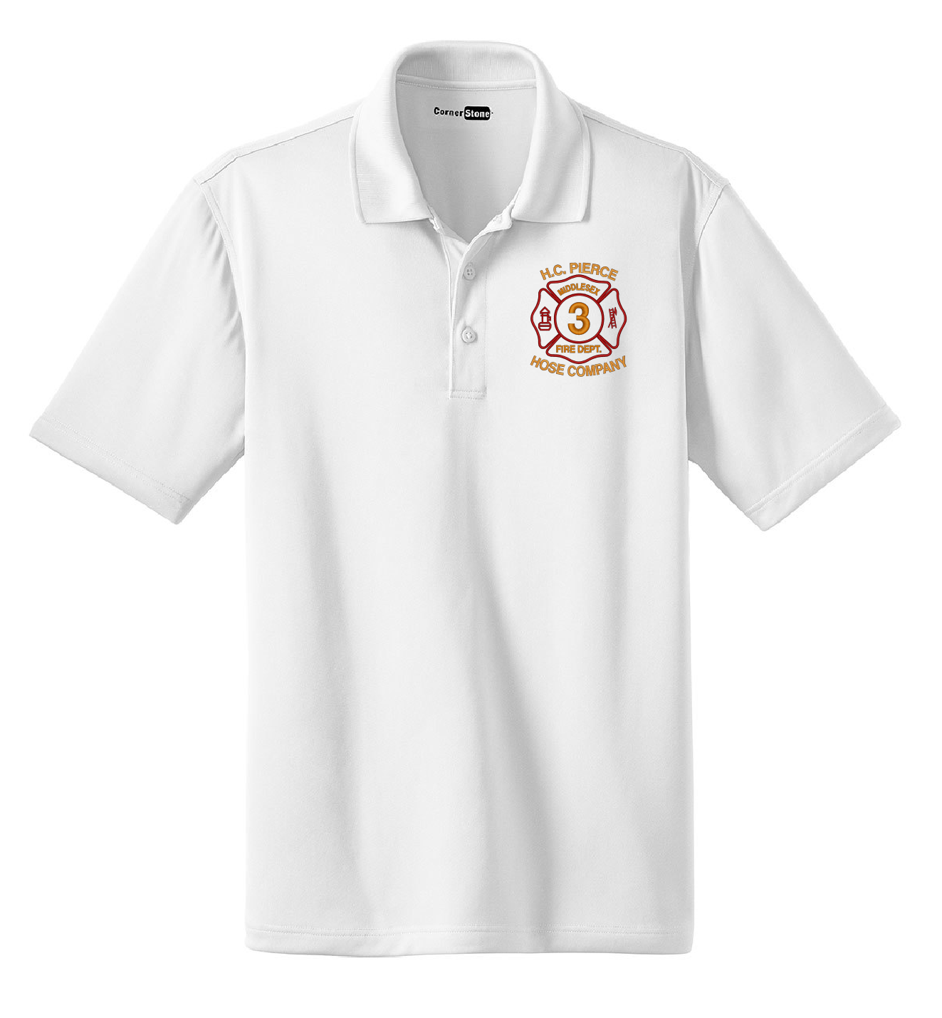 HCP Cornerstone Polo White-Non-Tactical (E)