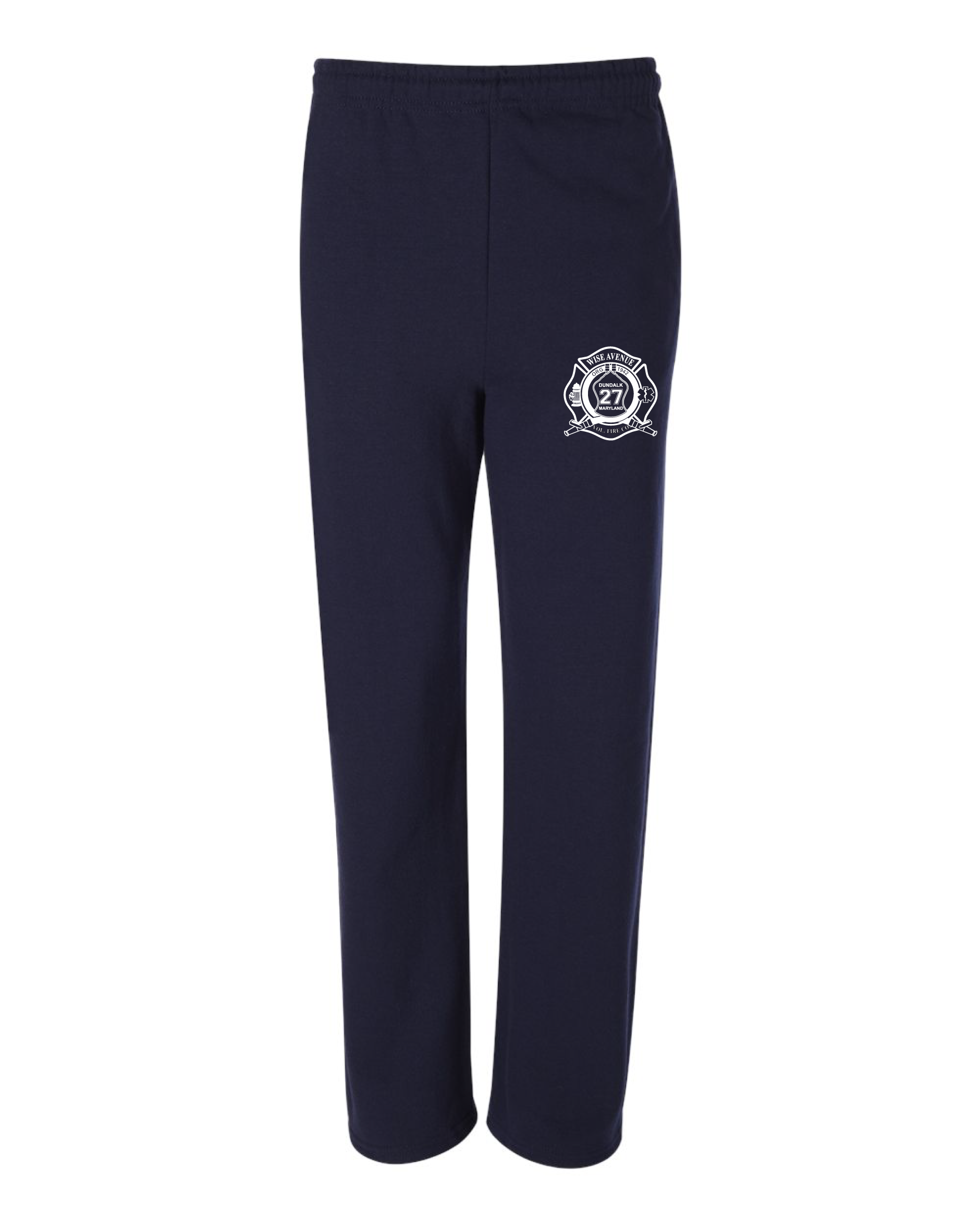 WA27 Jerzees Open-Bottom Sweatpants - Embroidered (E)
