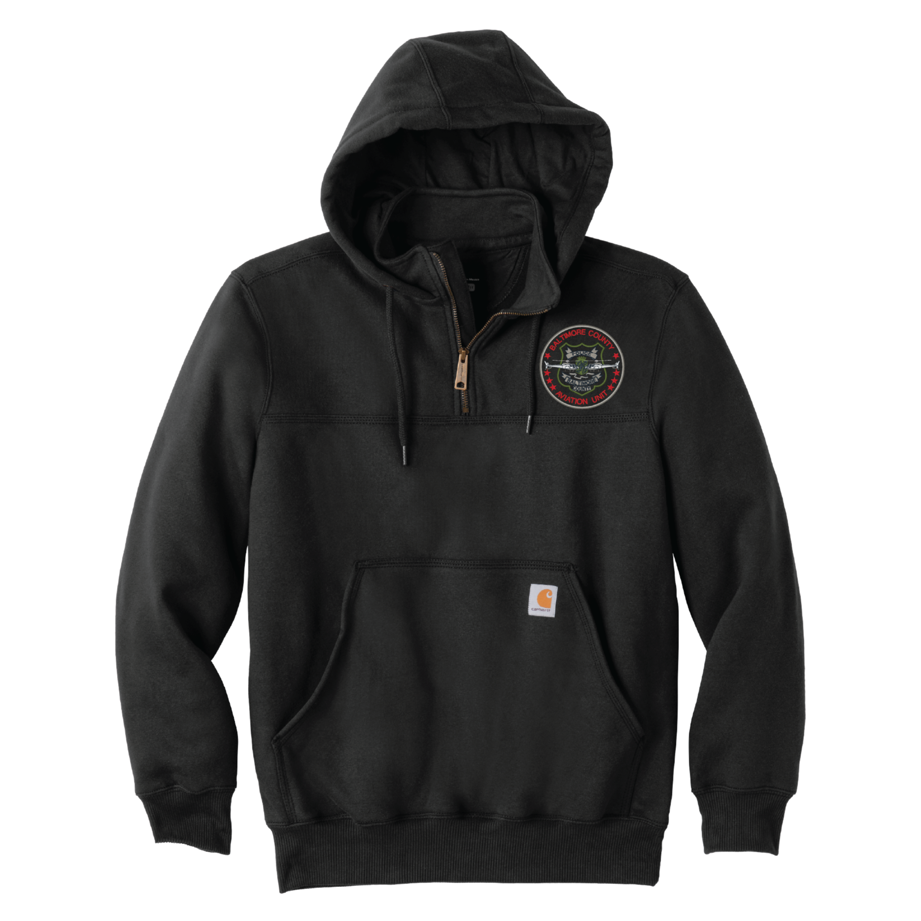 BCoPD Aviation Carhartt® Rain Defender® Heavyweight Hooded 1/4 Zip (E)