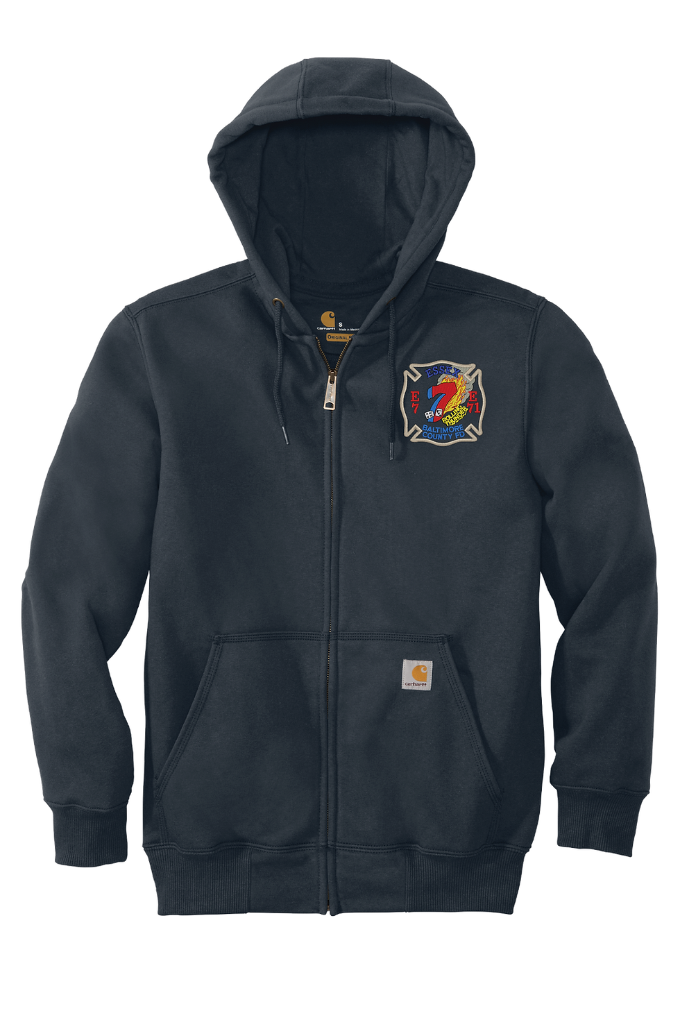 Thumbnail: S7 BCoFD Carhartt® Rain Defender® Heavyweight Hooded Zip-Front Job Shirt (E)