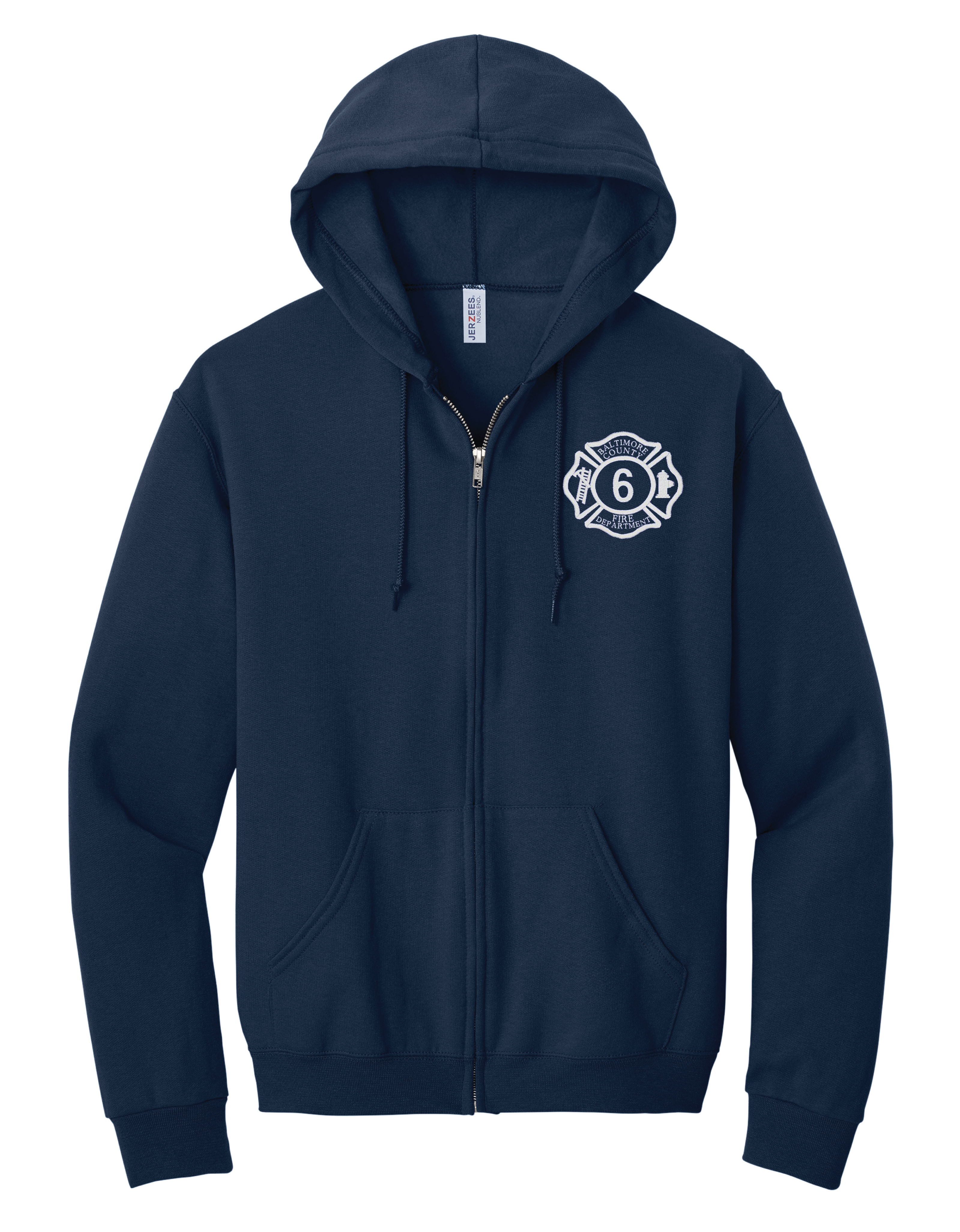 S6 BCoFD Jerzee Embroidered Full Zip Hoodie (E)