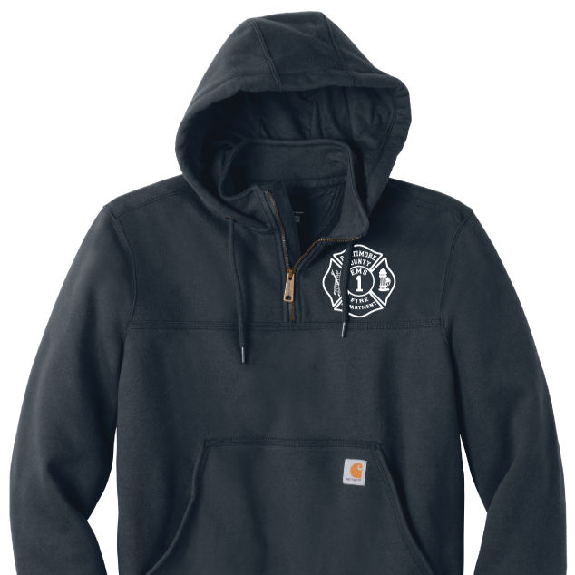 EMS BCoFD Carhartt 1/4 zip Hoodie (E)