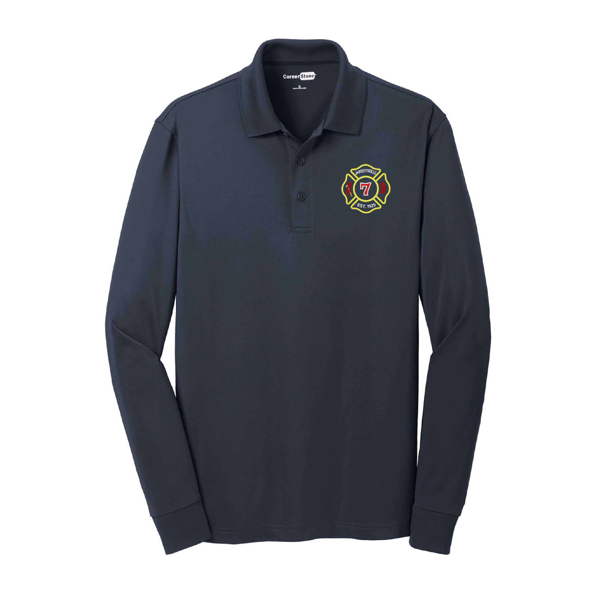 Jarretsville VFC Blue Generation Long Sleeve Polo (E)