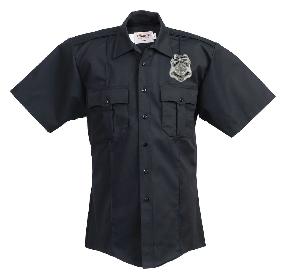 Thumbnail: HMFD Tek3™ Short Sleeve Poly/Cotton Twill Shirt (E)