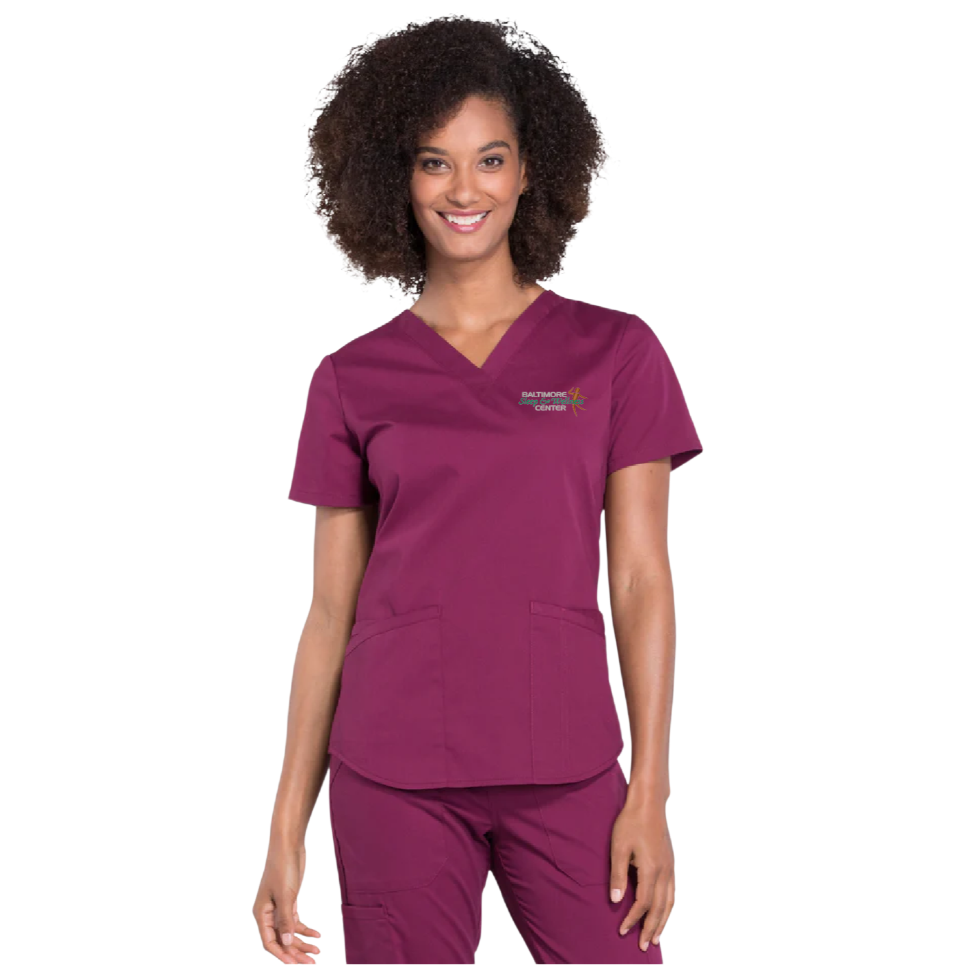 BSWC Cherokee Professional Women's 3-Pocket V-Neck Top (E)
