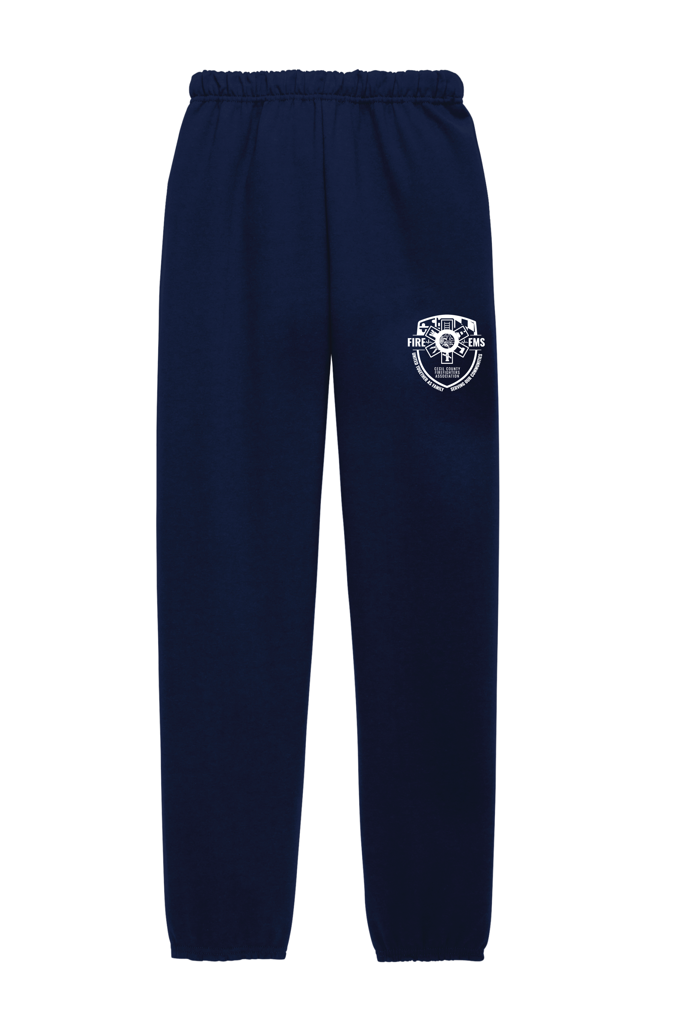 CCFA Jerzees  Open-Bottom Black Sweatpants (SP)
