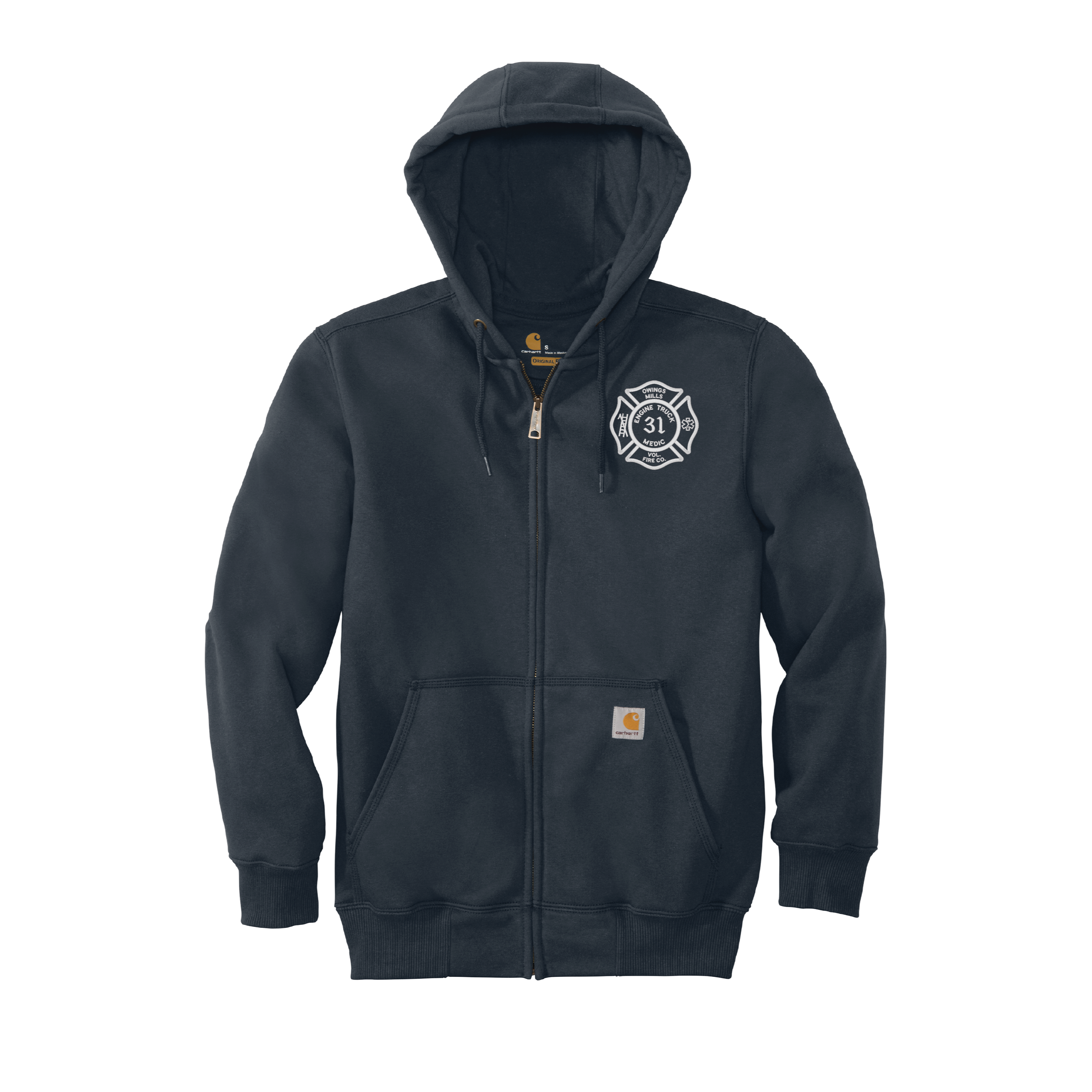 OM Carhartt® Rain Defender® Paxton Heavyweight Hooded Zip-Front Sweatshirt (E)