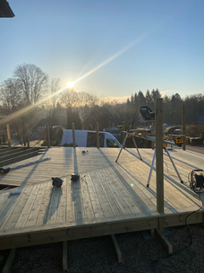 Bygge av terrass och altan