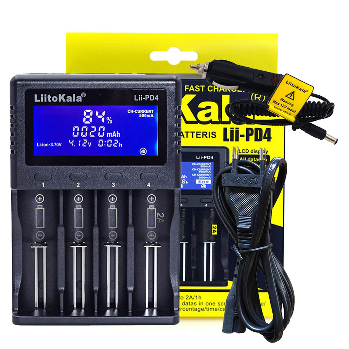 Universal Smart Charger for 26650 18650 21700 18500 AA AAA battery