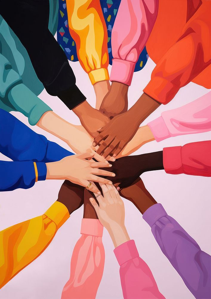 Download premium image of Hand art pattern circle_ by audi about hands diverse circle, peo