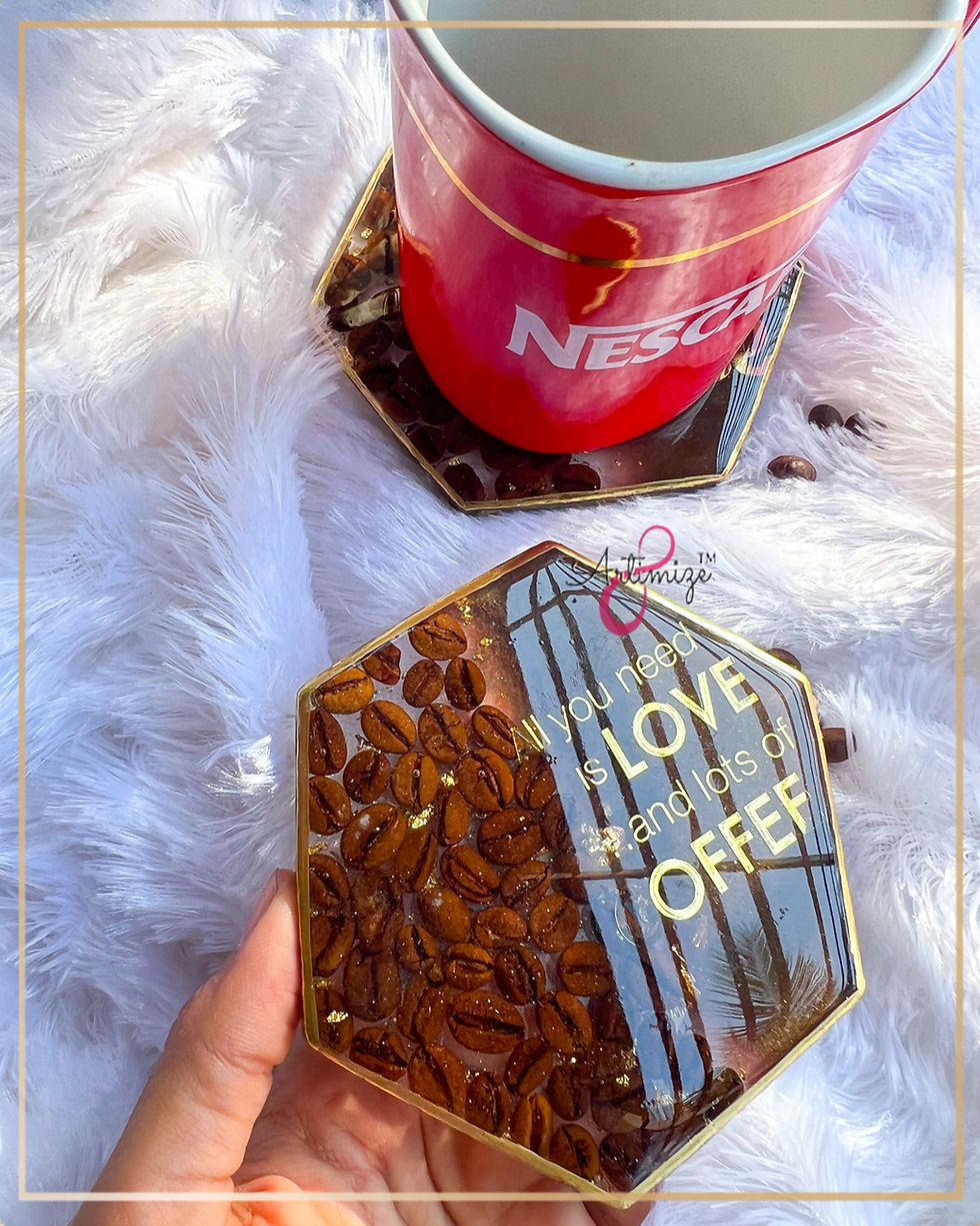 Thumbnail: Resin Customised Coffee Coasters