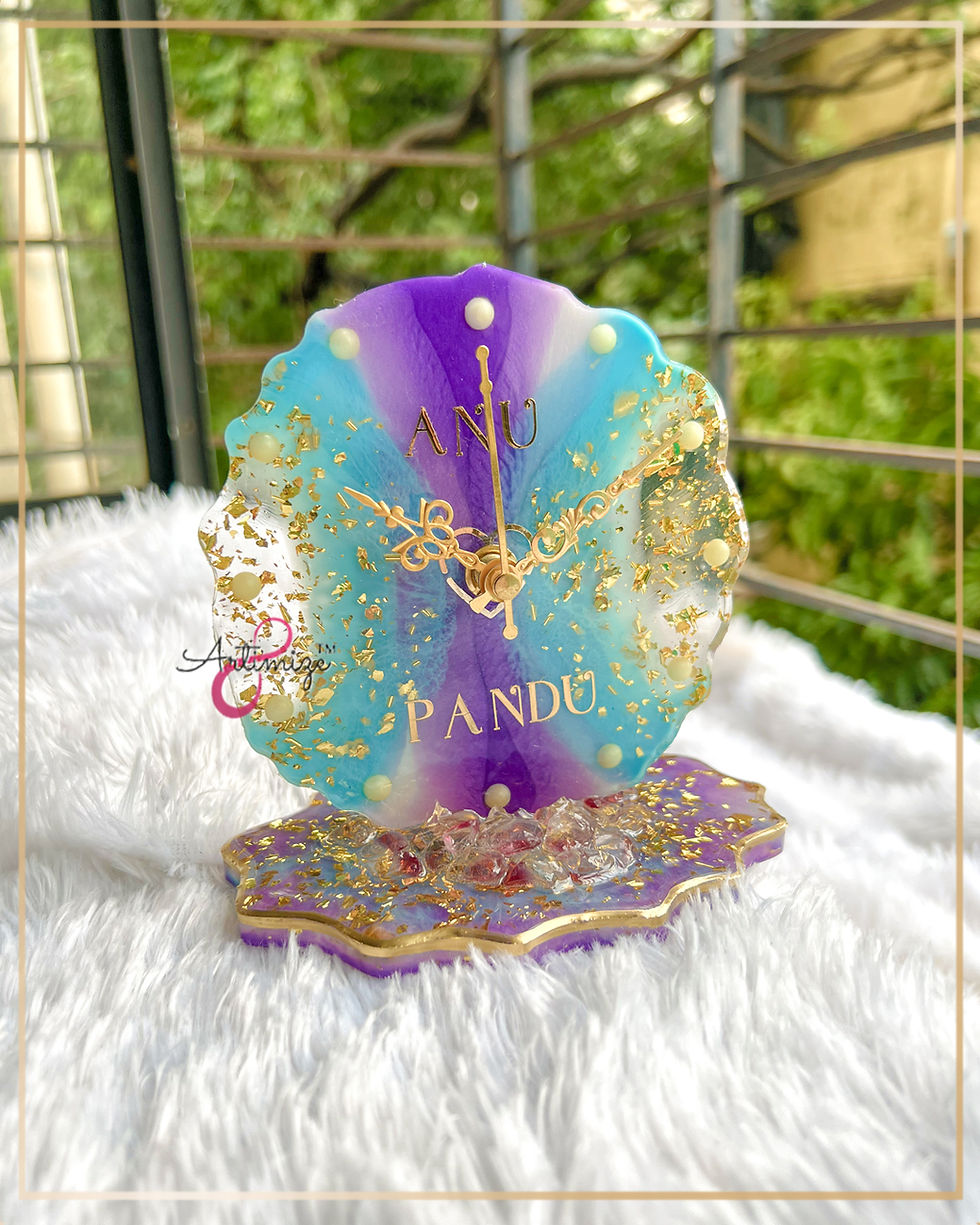 Thumbnail: Couple Name Customised Table Clock