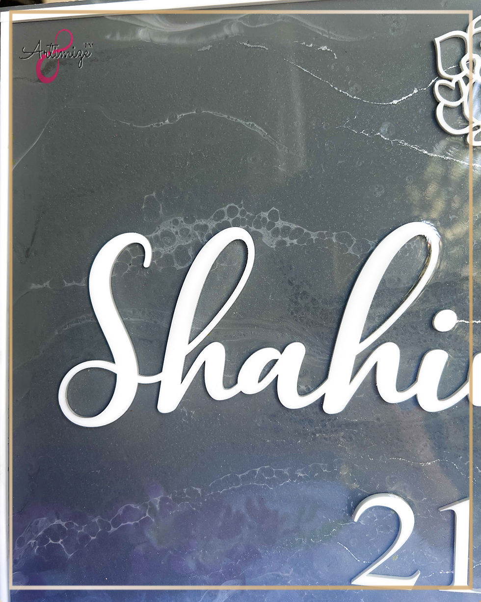 Thumbnail: Steel Grey Name Plate
