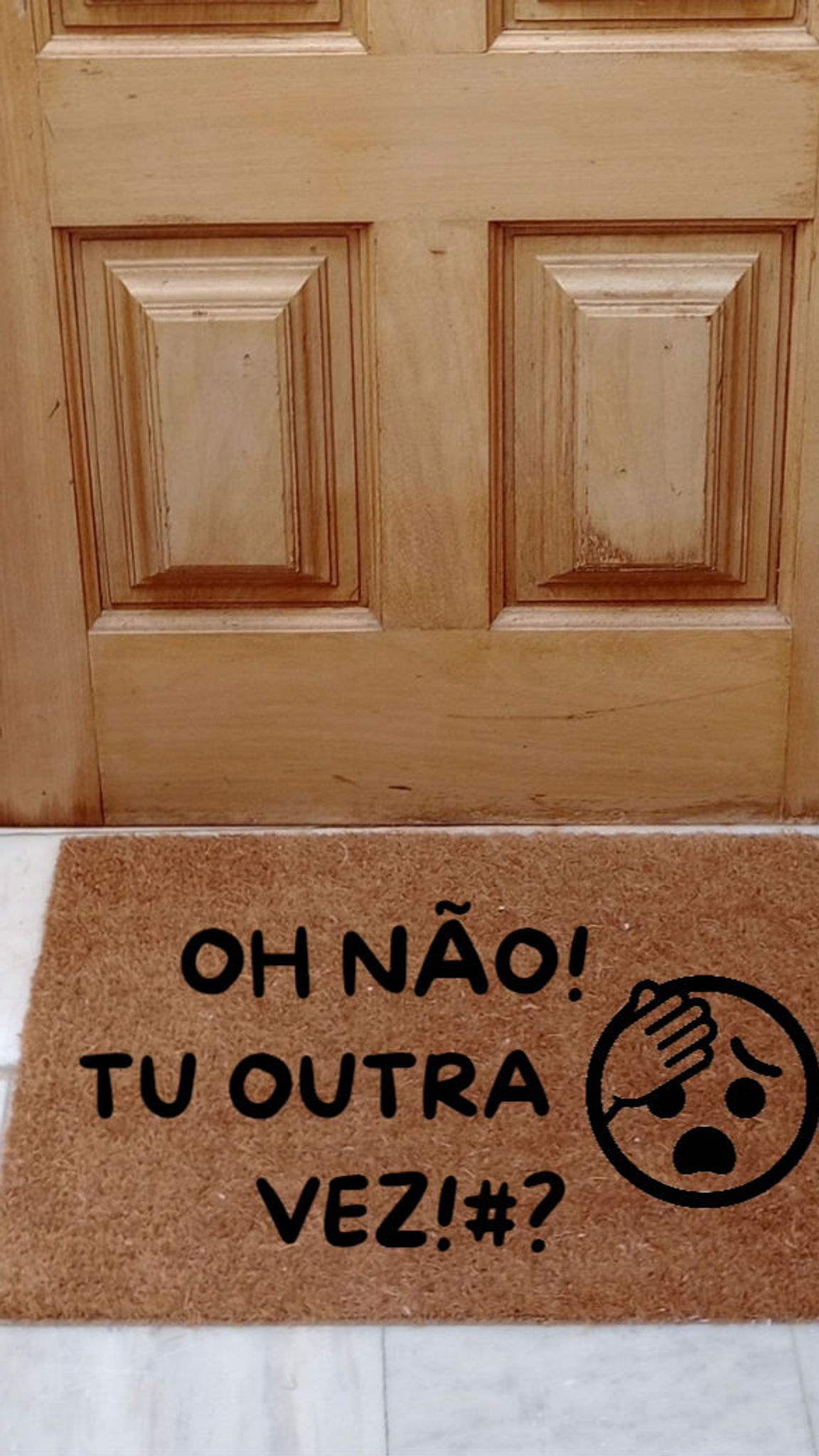 Tapete Entrada OH NÃO!!