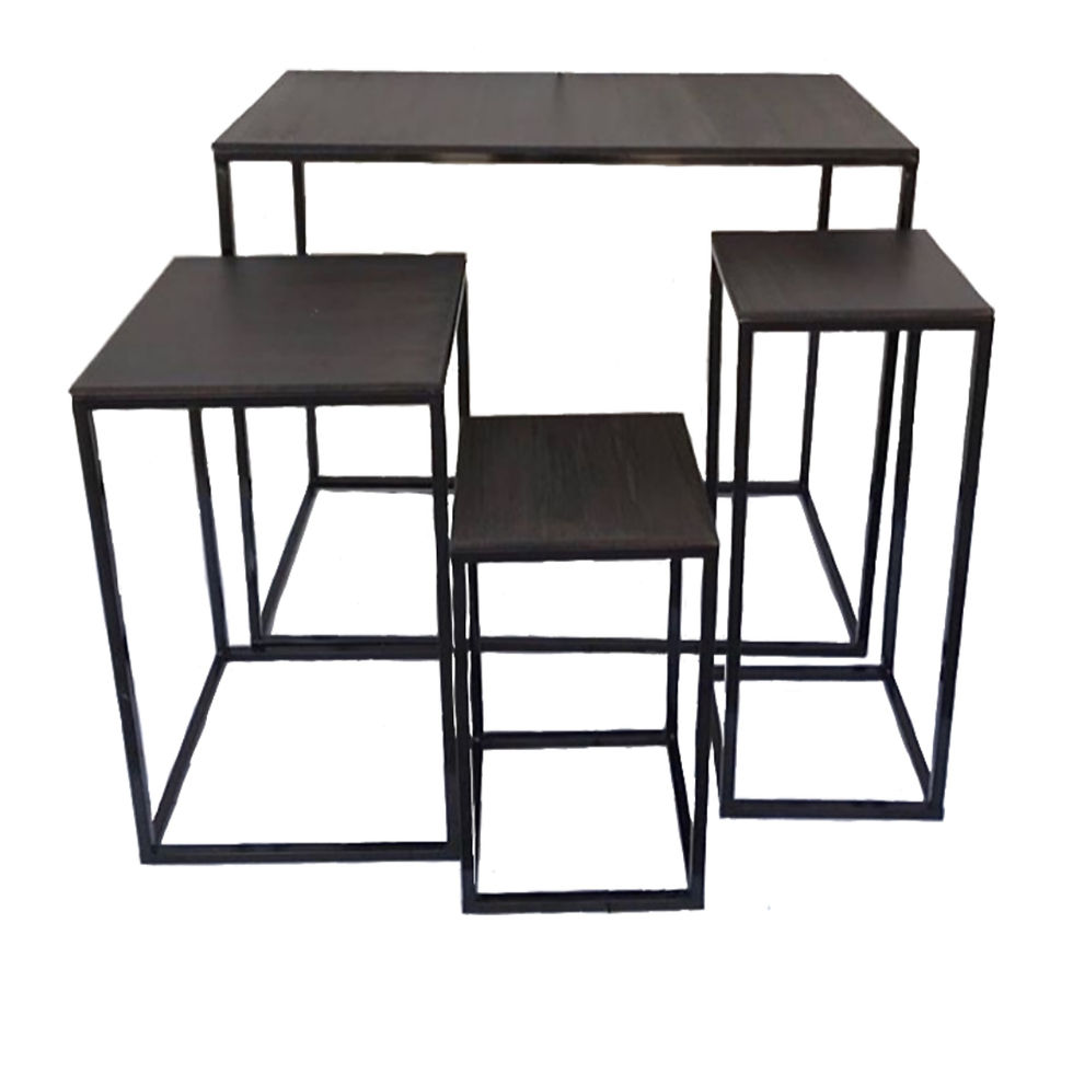 MESA CUBO PRETA PARA LOCAÇÃO