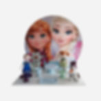 Locação de decoração kit pegue e monte Frozen.