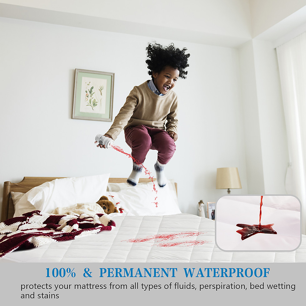 Thumbnail: Waterproof Quilted Fitted Mattress Protector (Twin)