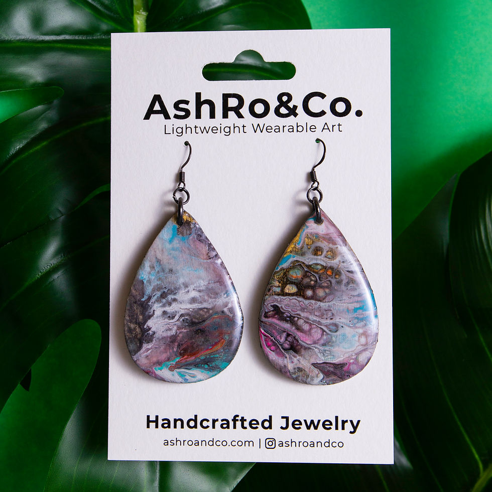 Thumbnail: multicolor teardrop earrings