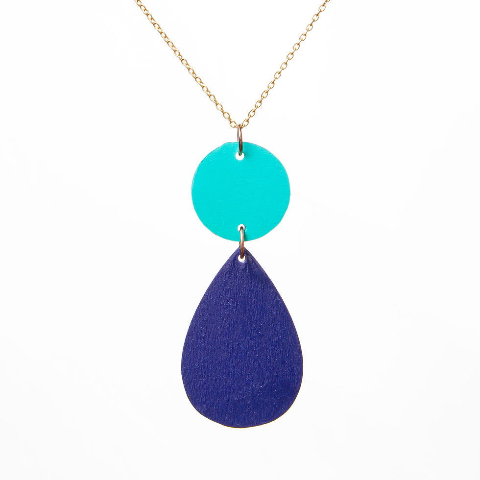 Thumbnail: blue multicolor pendant necklace