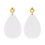 Thumbnail: bright neon & gold foil teardrop earrings