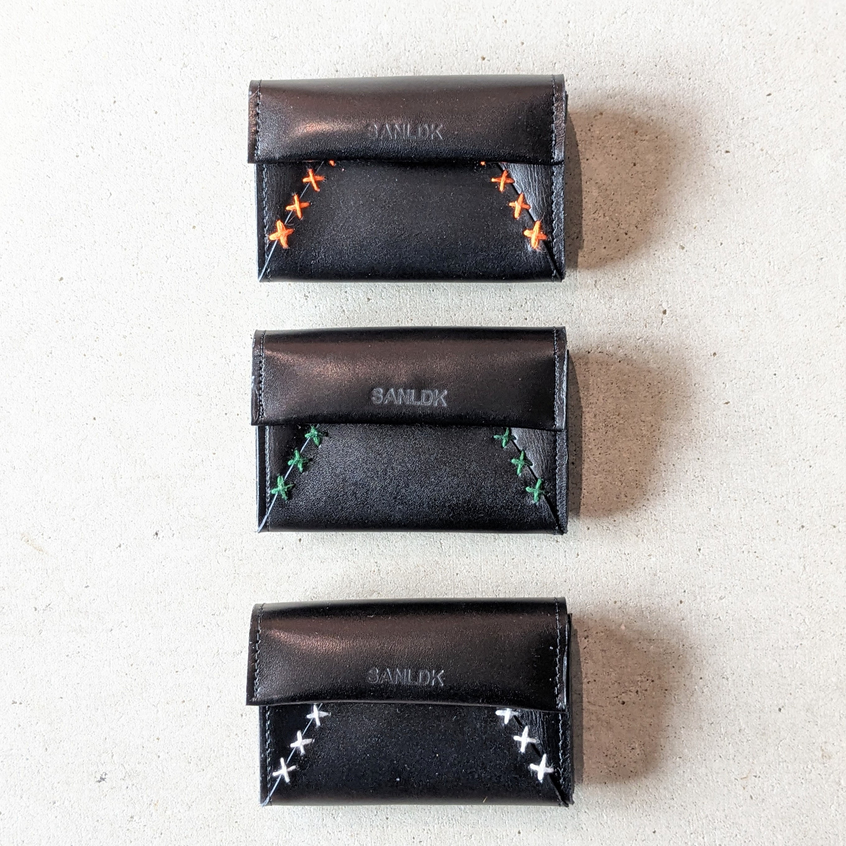 《SANLDK》Box one(キーリング付きミニウォレット)black