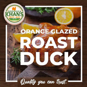 Orange Glazed Roast Duck