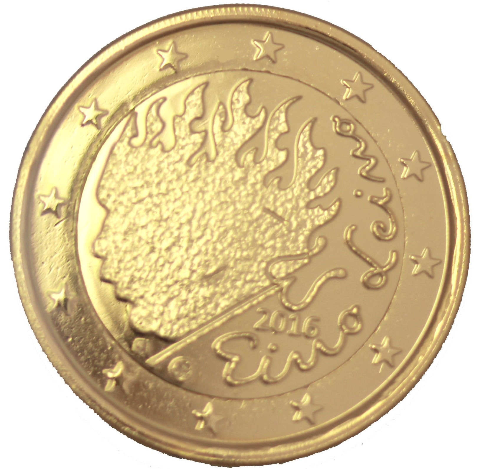 Finlande 2016 Eino Leino-Pièce de 2€ dorée à l'or fin 24 carats (329467)