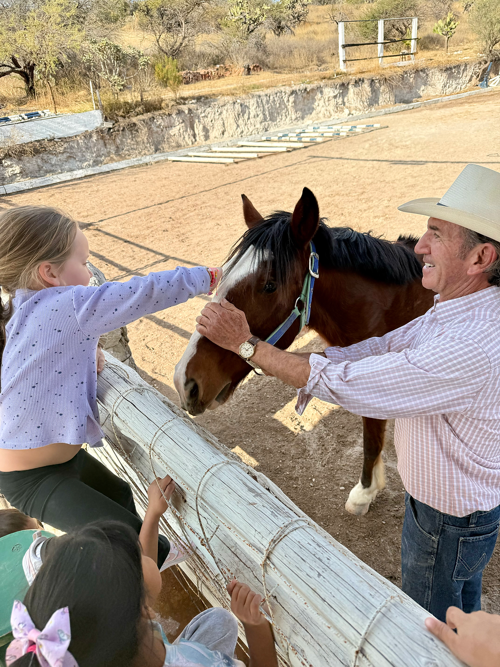 Kids in San Miguel de Allende Mexico. Horse. 