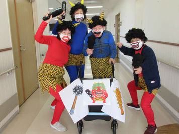 ケアハウスみたがい 節分👹