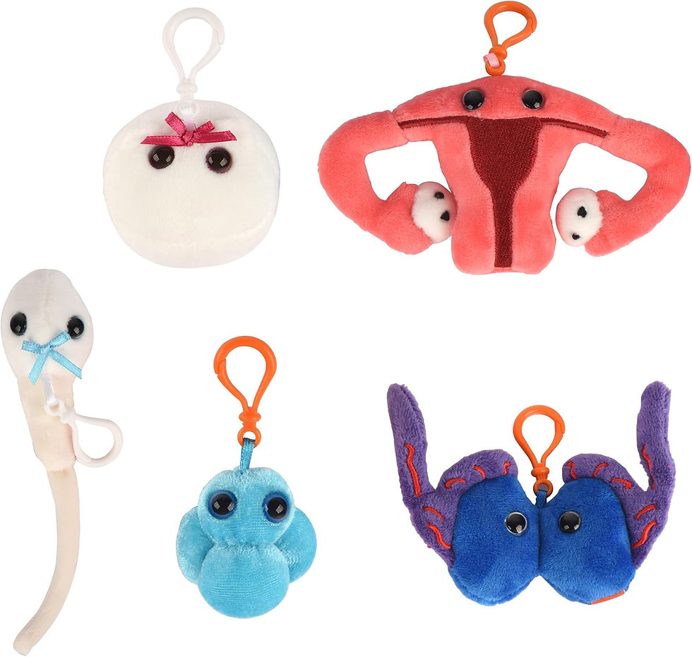 GIANTmicrobes Let's Get It On plush keychain gift box