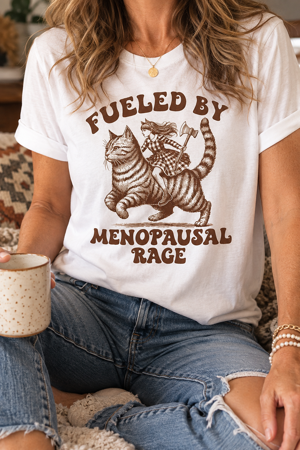 Fueled By Menopausal Rage funny menopause T-shirt