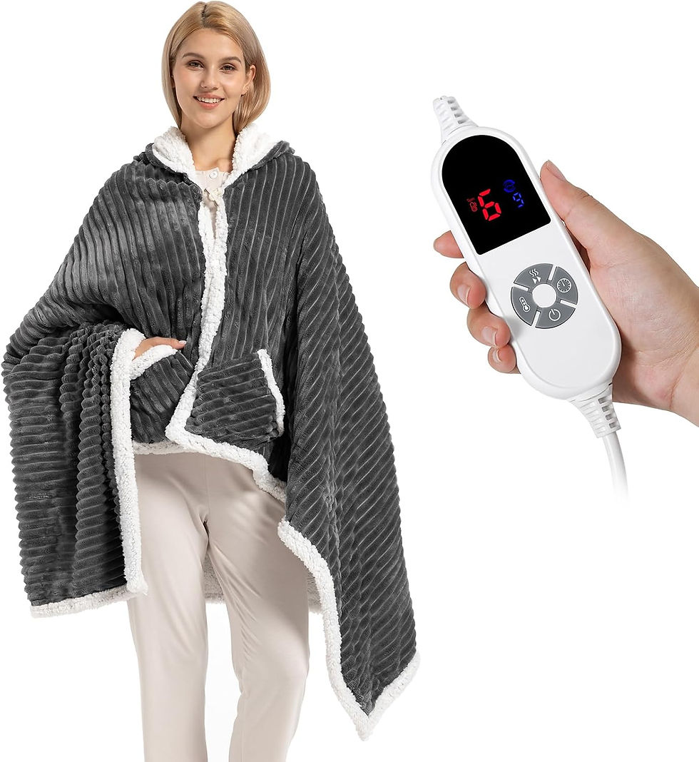 Wearable Heated Blanket Hoodie