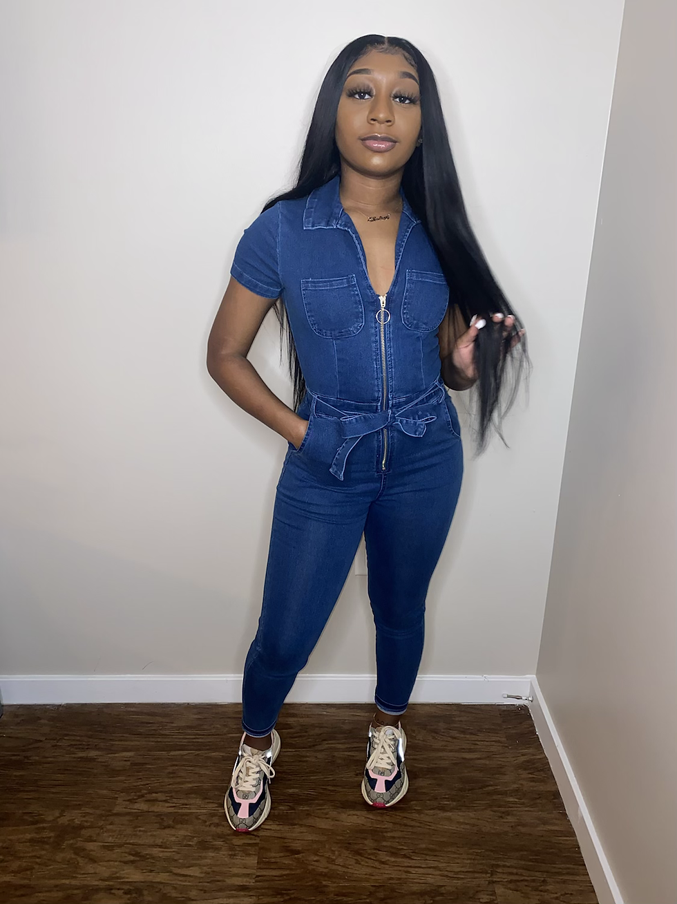 Thumbnail: “GOT THE BLUES” Denim Jumpsuit 