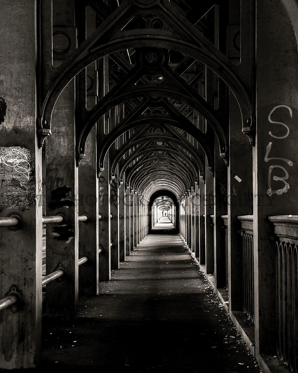 Third Place Mono Print-High Level Exit by John Cox