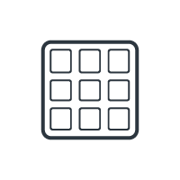 one large square with 9 little squares inside it