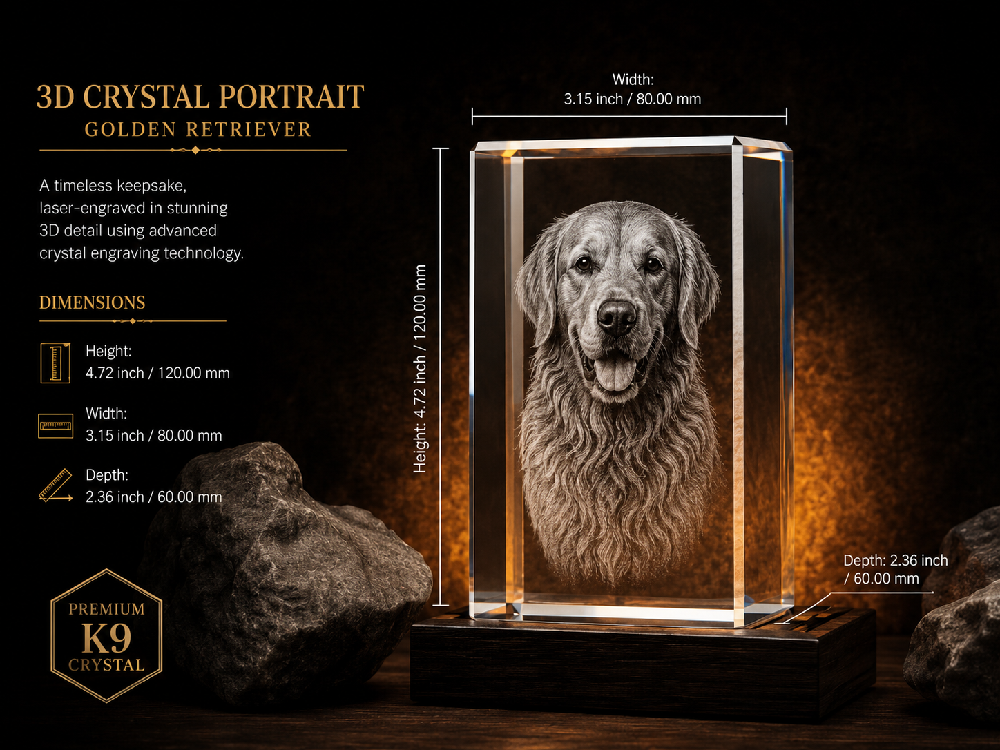X-Large K9 Crystal
