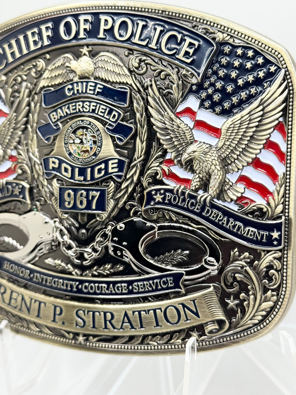 Thumbnail: BAKERSFIELD POLICE BUCKLE (not for sale)