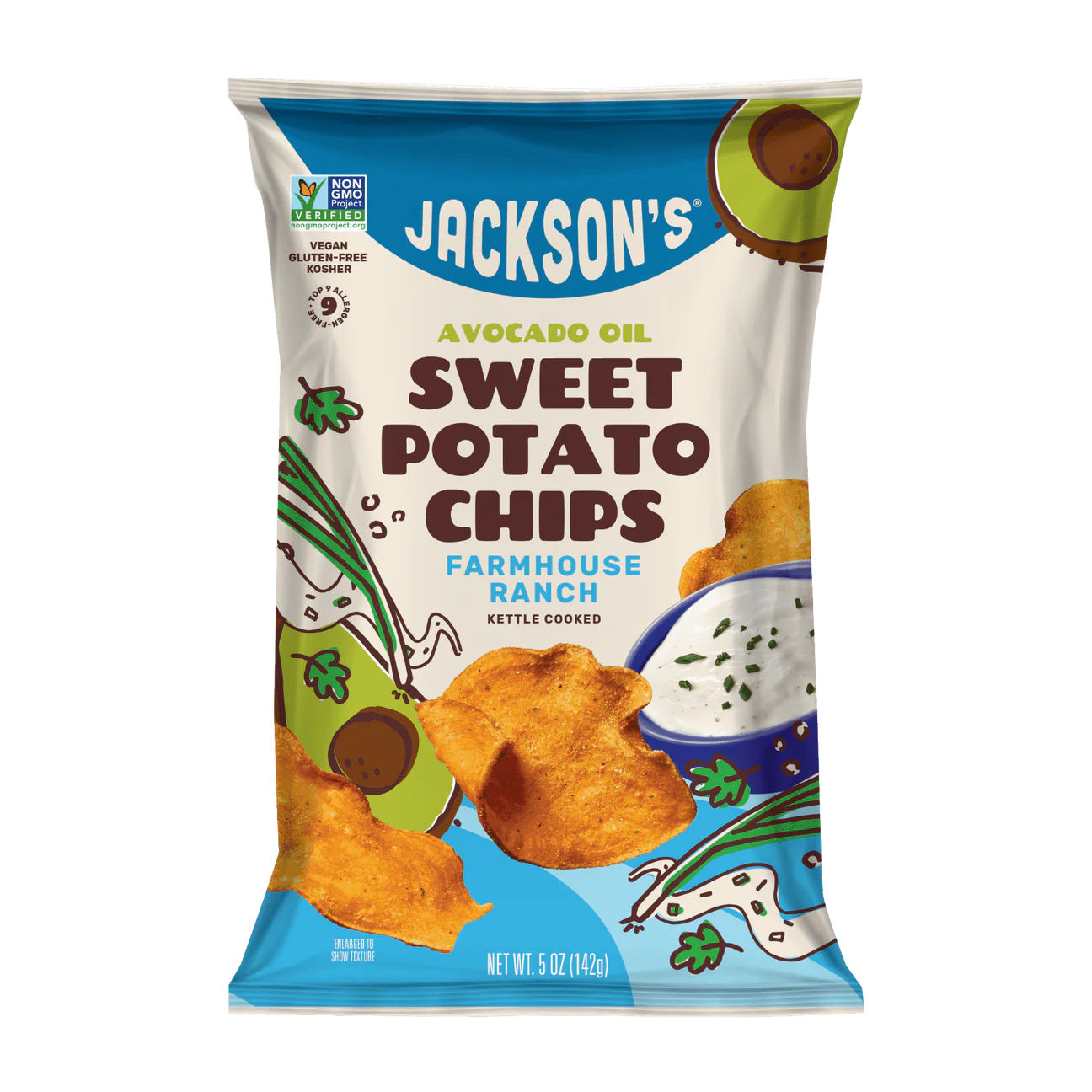 JACKSON SWEET POTATO CHIPS FARMHOUSE RANCH (142g)