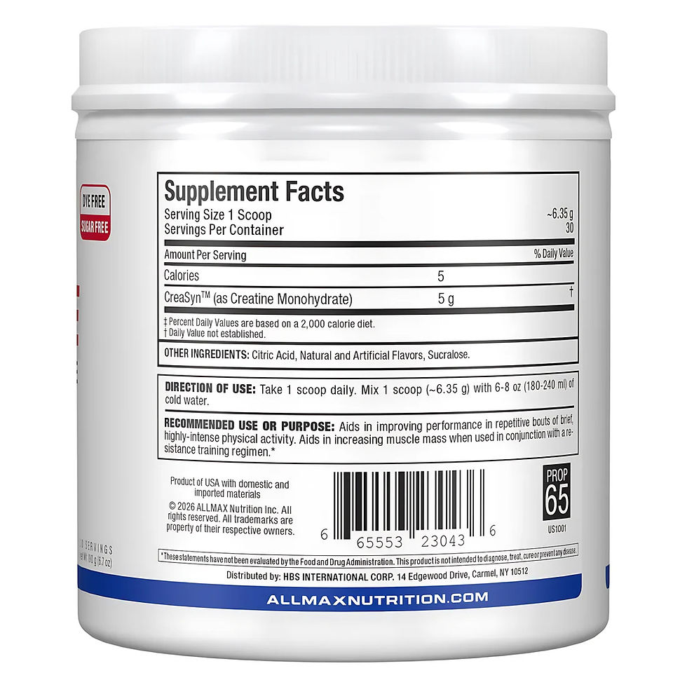 Thumbnail: ALLMAX FLAVOURED CREATINE MONOHYDRATE (30 serv)