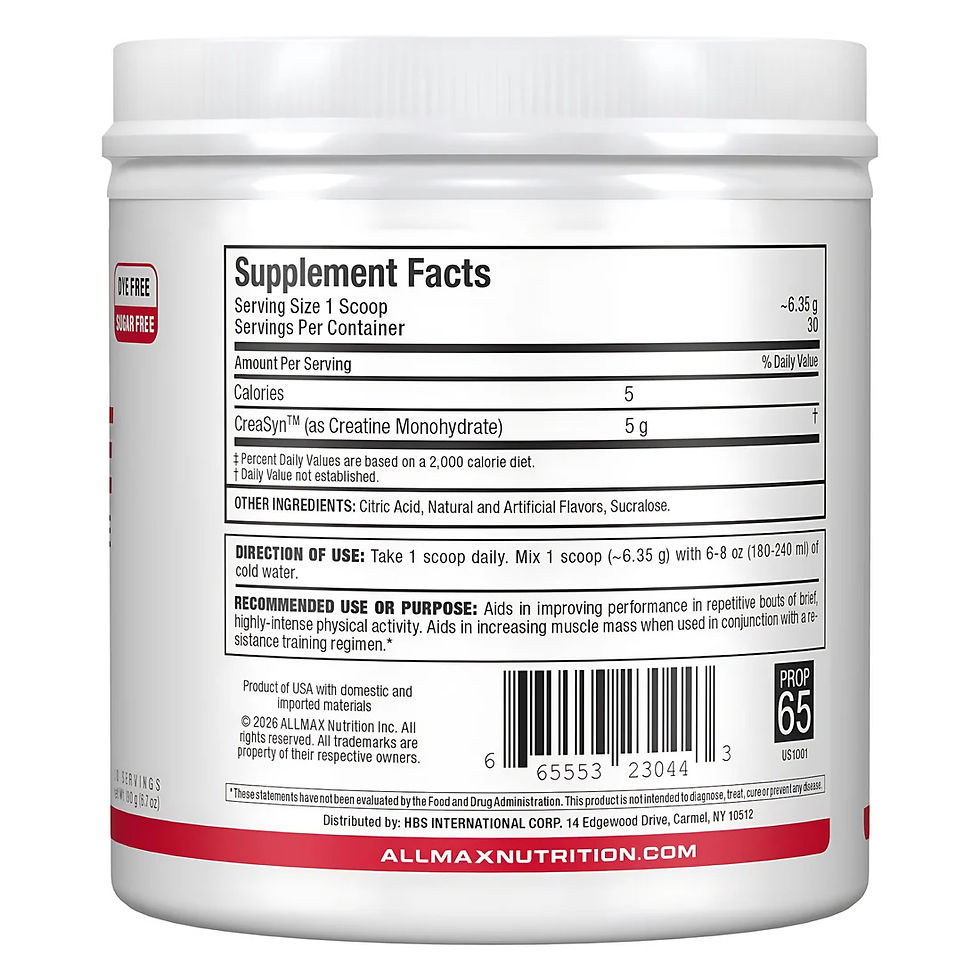 Thumbnail: ALLMAX FLAVOURED CREATINE MONOHYDRATE (30 serv)