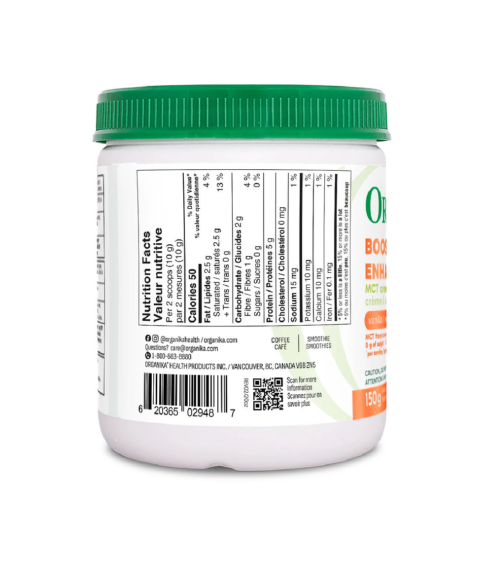 Thumbnail: ORGANIKA ENHANCED COLLAGEN BOOST MCT CREAMER (150 gram)