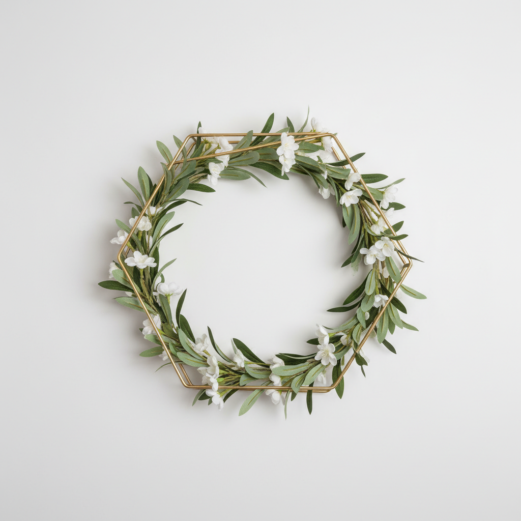 Modern Geometric Wreath