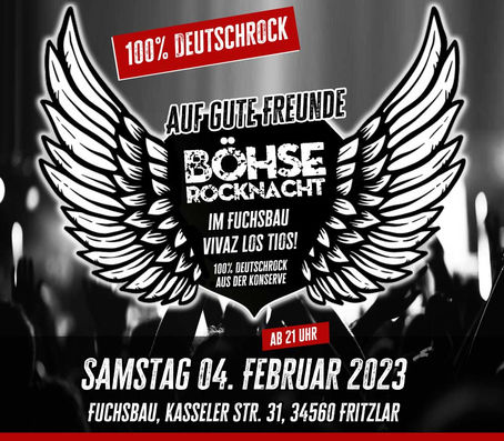 Böhse Rocknacht mit 100% Deutschrock